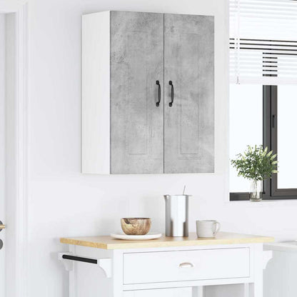 Kitchen Wall Cabinet with Shelf Concrete Grey 60 x 31 x 80 cm