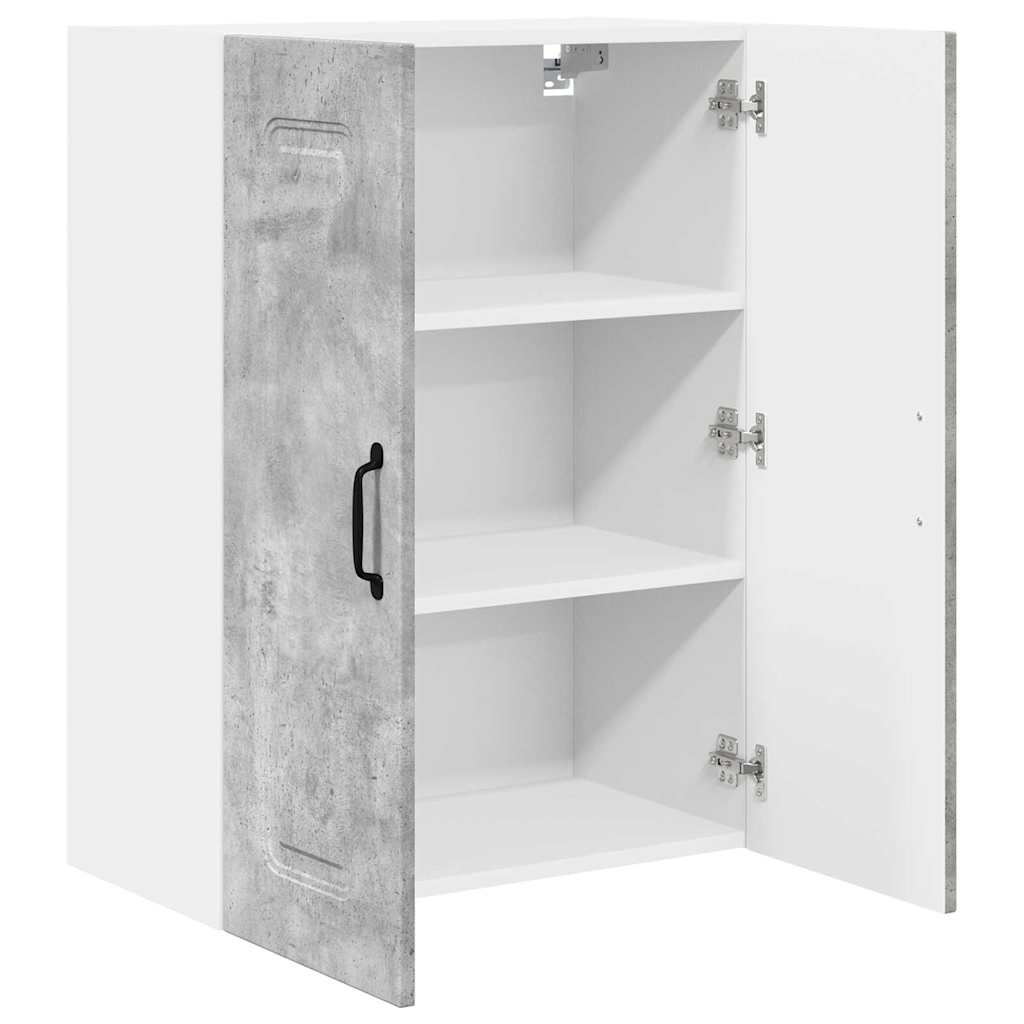 Kitchen Wall Cabinet with Shelf Concrete Grey 60 x 31 x 80 cm