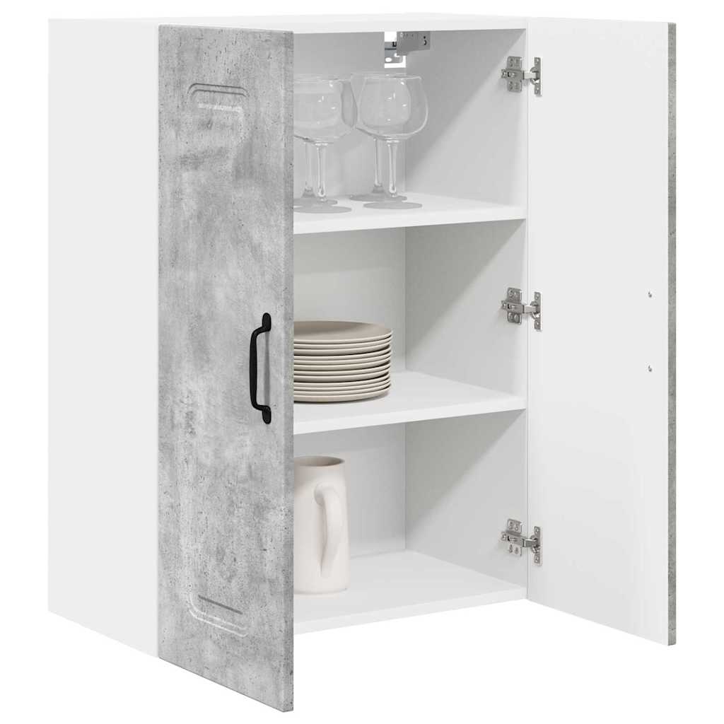 Kitchen Wall Cabinet with Shelf Concrete Grey 60 x 31 x 80 cm
