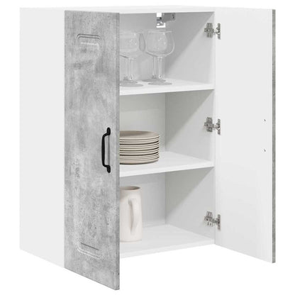 Kitchen Wall Cabinet with Shelf Concrete Grey 60 x 31 x 80 cm