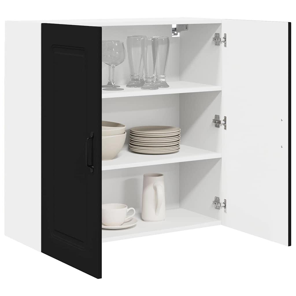 Kitchen Wall Cabinet Black 80 x 31 x 80 cm Engineered Wood