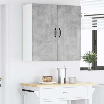 Kitchen Wall Cabinet with Shelf Concrete Grey 80 x 31 x 80 cm