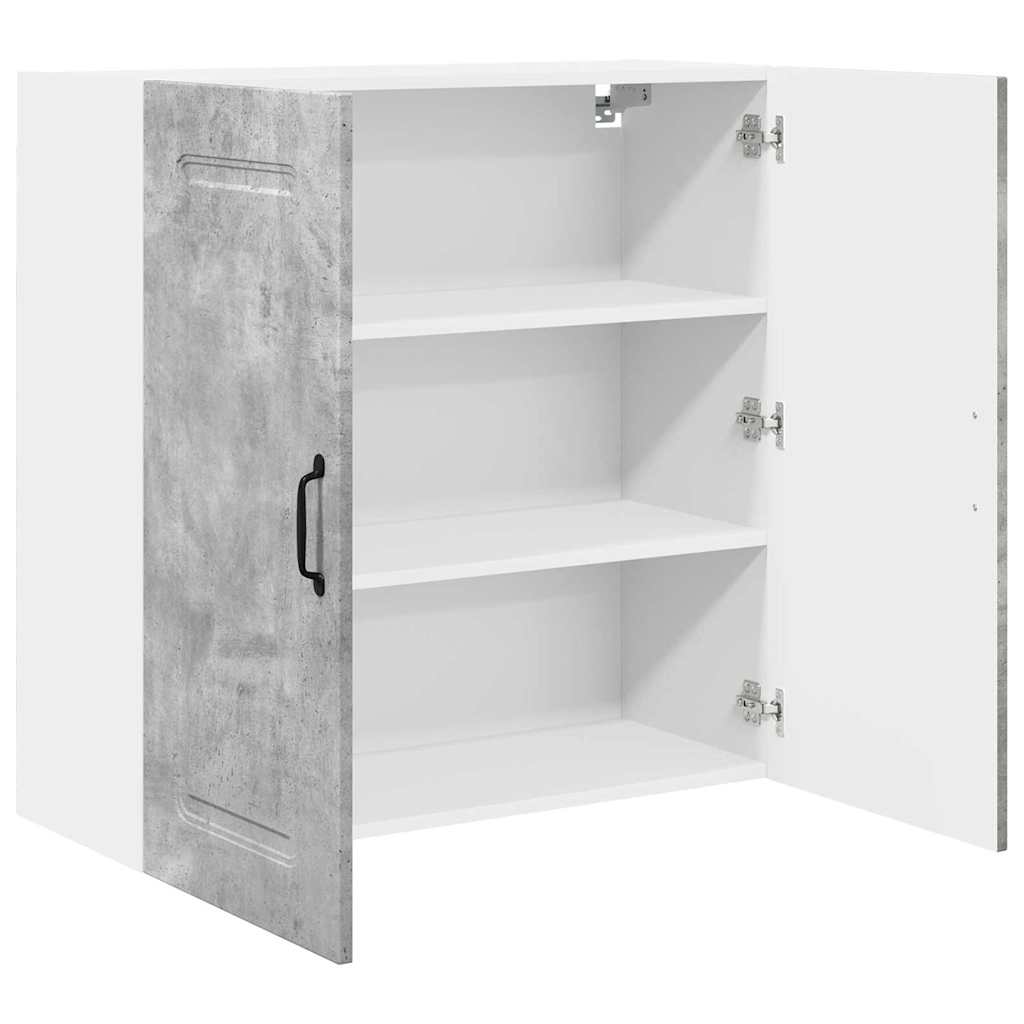 Kitchen Wall Cabinet with Shelf Concrete Grey 80 x 31 x 80 cm