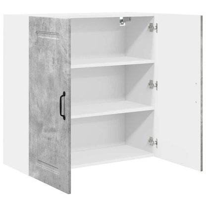 Kitchen Wall Cabinet with Shelf Concrete Grey 80 x 31 x 80 cm