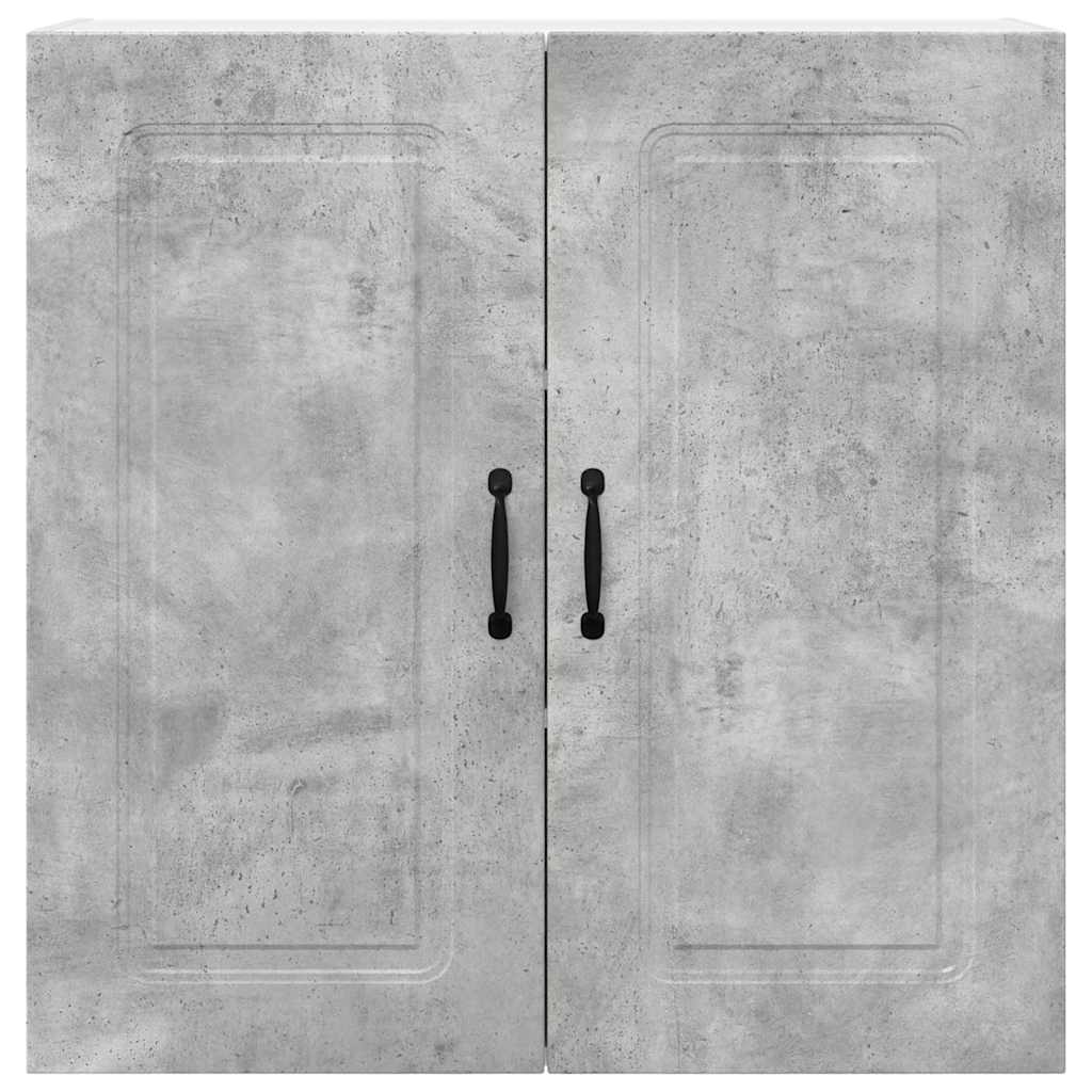 Kitchen Wall Cabinet with Shelf Concrete Grey 80 x 31 x 80 cm