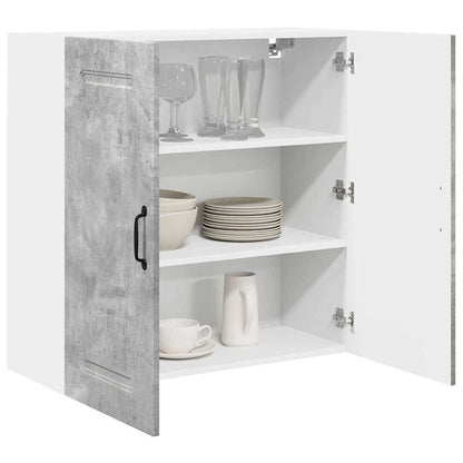 Kitchen Wall Cabinet with Shelf Concrete Grey 80 x 31 x 80 cm