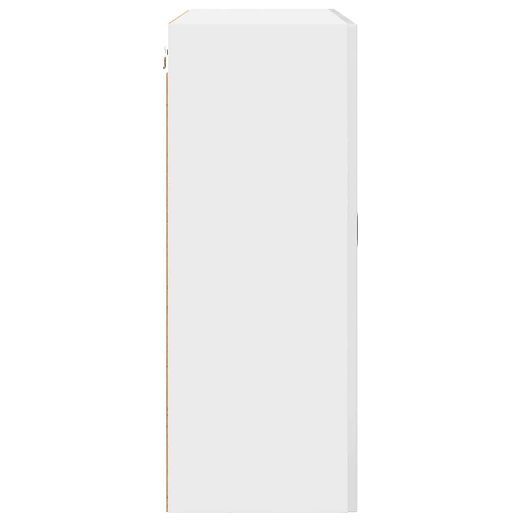 Kitchen Wall Cabinet with Door High Gloss White 80 x 31 x 80 cm