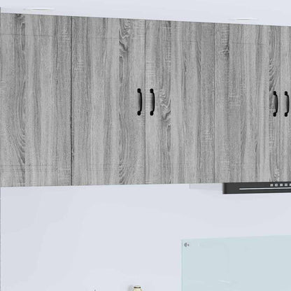 Kitchen Wall Cabinet with Shelf Grey Sonoma 80 x 31 x 80 cm