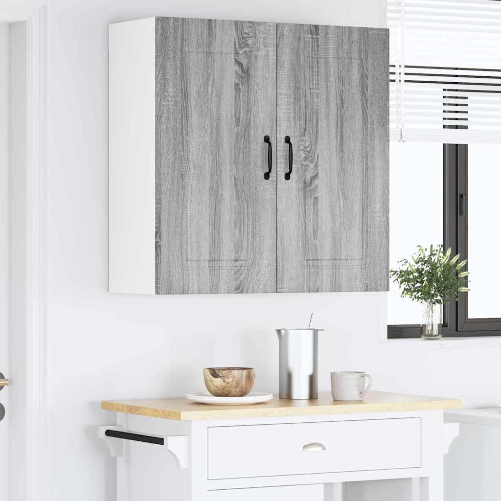 Kitchen Wall Cabinet with Shelf Grey Sonoma 80 x 31 x 80 cm
