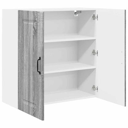 Kitchen Wall Cabinet with Shelf Grey Sonoma 80 x 31 x 80 cm