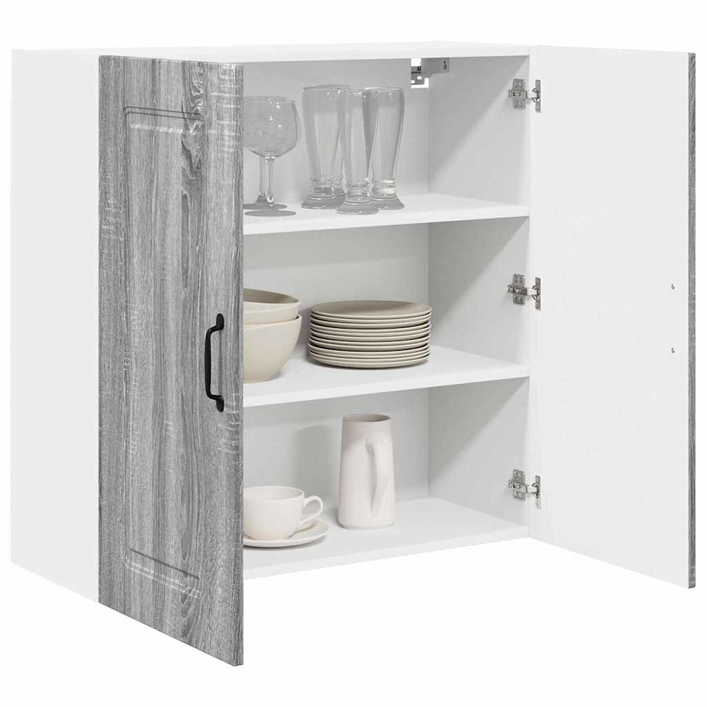 Kitchen Wall Cabinet with Shelf Grey Sonoma 80 x 31 x 80 cm