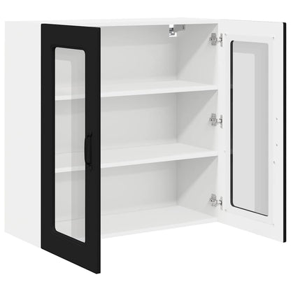 Kitchen Wall Cabinet Black 80 x 31 x 80 cm Engineered Wood