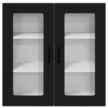 Kitchen Wall Cabinet Black 80 x 31 x 80 cm Engineered Wood
