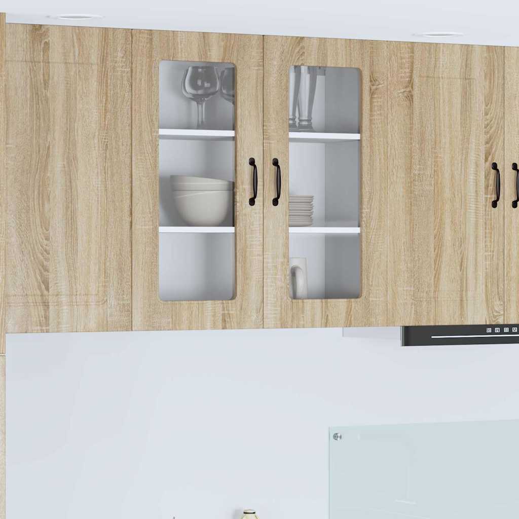 Kitchen Wall Cabinet Sonoma Oak 80 x 31 x 80 cm Engineered Wood
