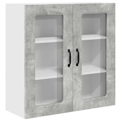 Kitchen Wall Cabinet with Shelf Concrete Grey 80 x 31 x 80 cm