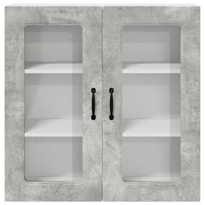 Kitchen Wall Cabinet with Shelf Concrete Grey 80 x 31 x 80 cm