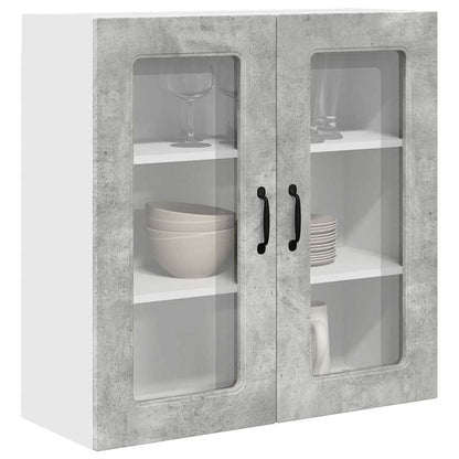 Kitchen Wall Cabinet with Shelf Concrete Grey 80 x 31 x 80 cm