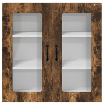 Kitchen Wall Cabinet Smoked Oak 80 x 31 x 80 cm Engineered Wood