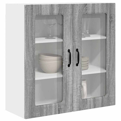 Kitchen Wall Cabinet with Shelf Grey Sonoma 80 x 31 x 80 cm