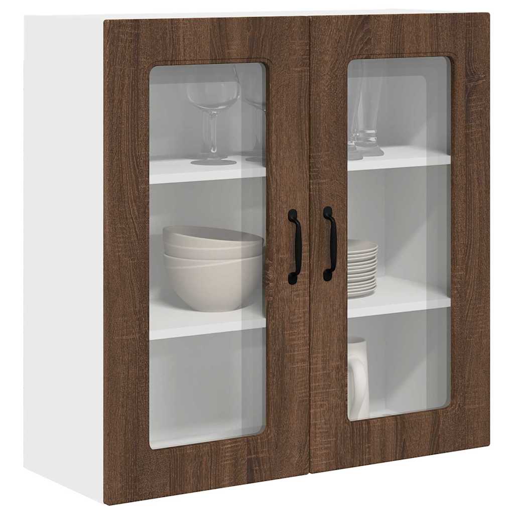 Kitchen Wall Cabinet Brown Oak 80 x 31 x 80 cm Engineered Wood