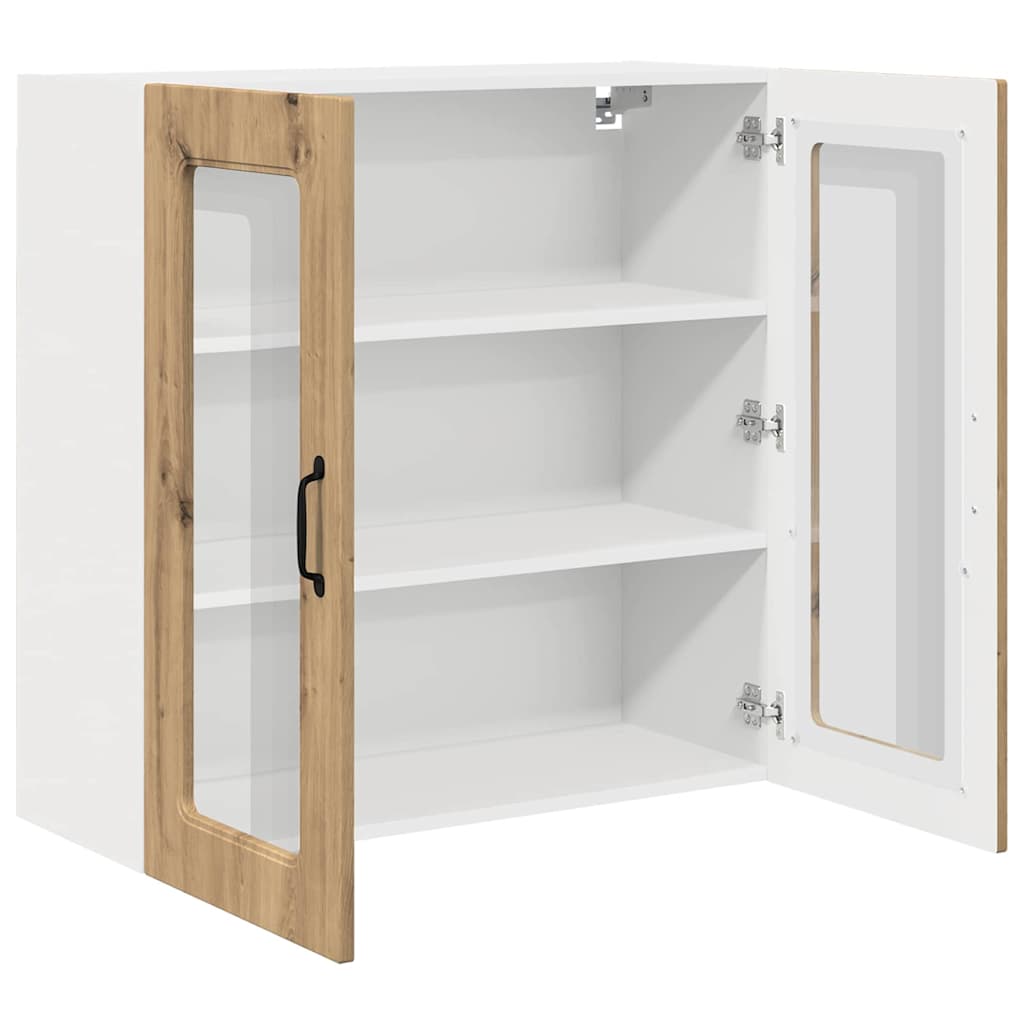 Kitchen Wall Cabinet with Shelf Artisan Oak 80 x 31 x 80 cm