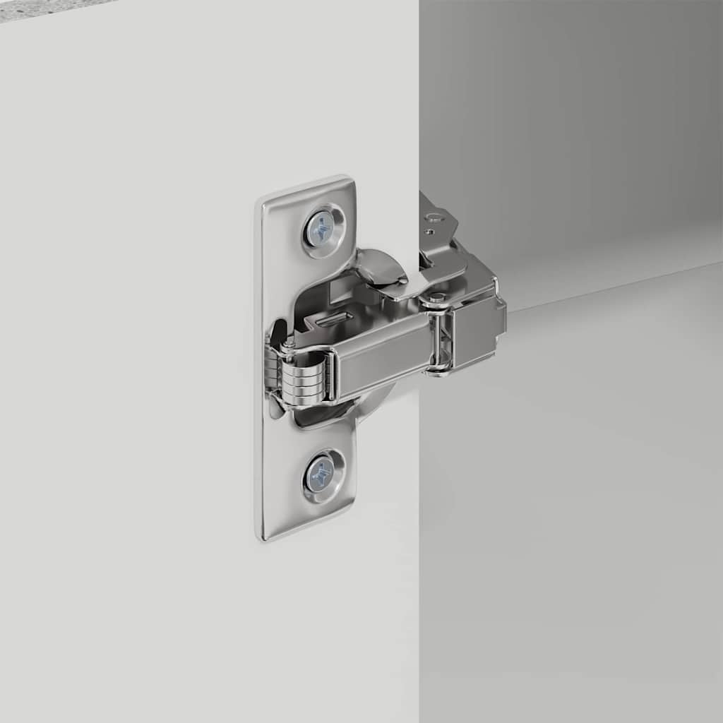 Kitchen Wall Cabinet with Shelf Concrete Grey 57 x 57 x 80 cm