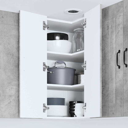 Kitchen Wall Cabinet with Shelf Concrete Grey 57 x 57 x 80 cm