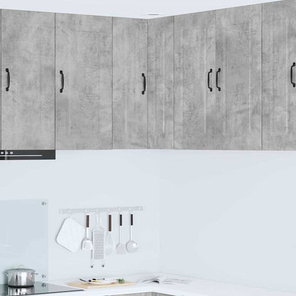 Kitchen Wall Cabinet with Shelf Concrete Grey 57 x 57 x 80 cm