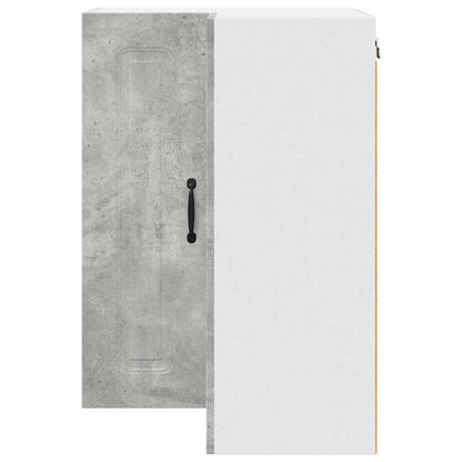 Kitchen Wall Cabinet with Shelf Concrete Grey 57 x 57 x 80 cm