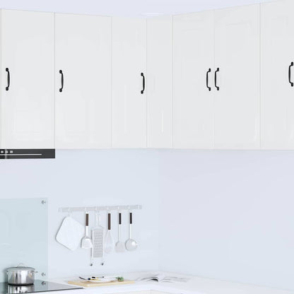 Kitchen Wall Cabinet with Door High Gloss White 57 x 57 x 80 cm