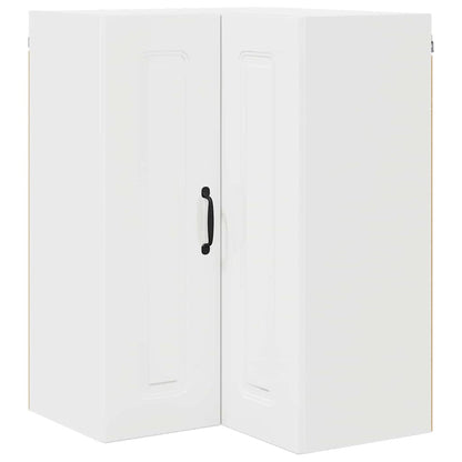 Kitchen Wall Cabinet with Door High Gloss White 57 x 57 x 80 cm