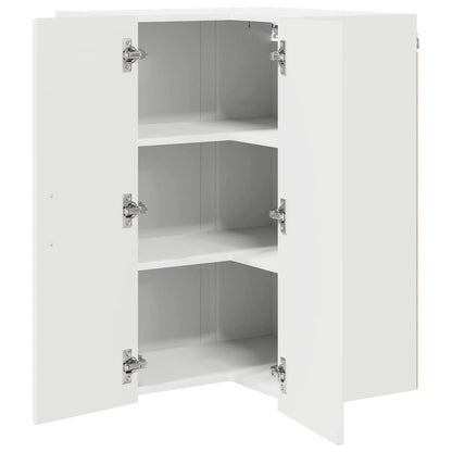 Kitchen Wall Cabinet with Door High Gloss White 57 x 57 x 80 cm