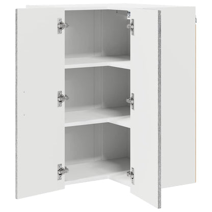 Kitchen Wall Cabinet with Shelf Grey Sonoma 57 x 57 x 80 cm