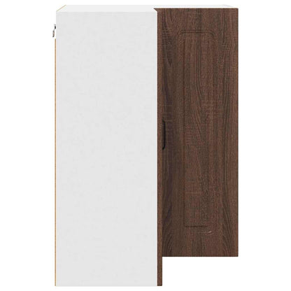 Kitchen Wall Cabinet Brown Oak 57 x 57 x 80 cm Engineered Wood
