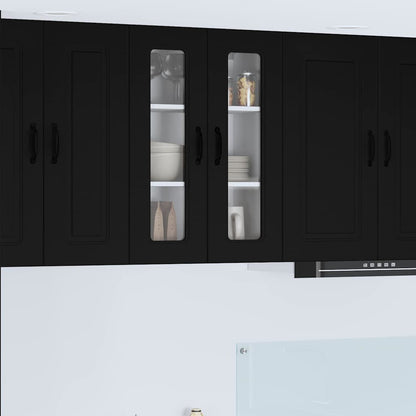Kitchen Wall Cabinet Black 60 x 31 x 80 cm Engineered Wood