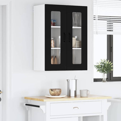 Kitchen Wall Cabinet Black 60 x 31 x 80 cm Engineered Wood