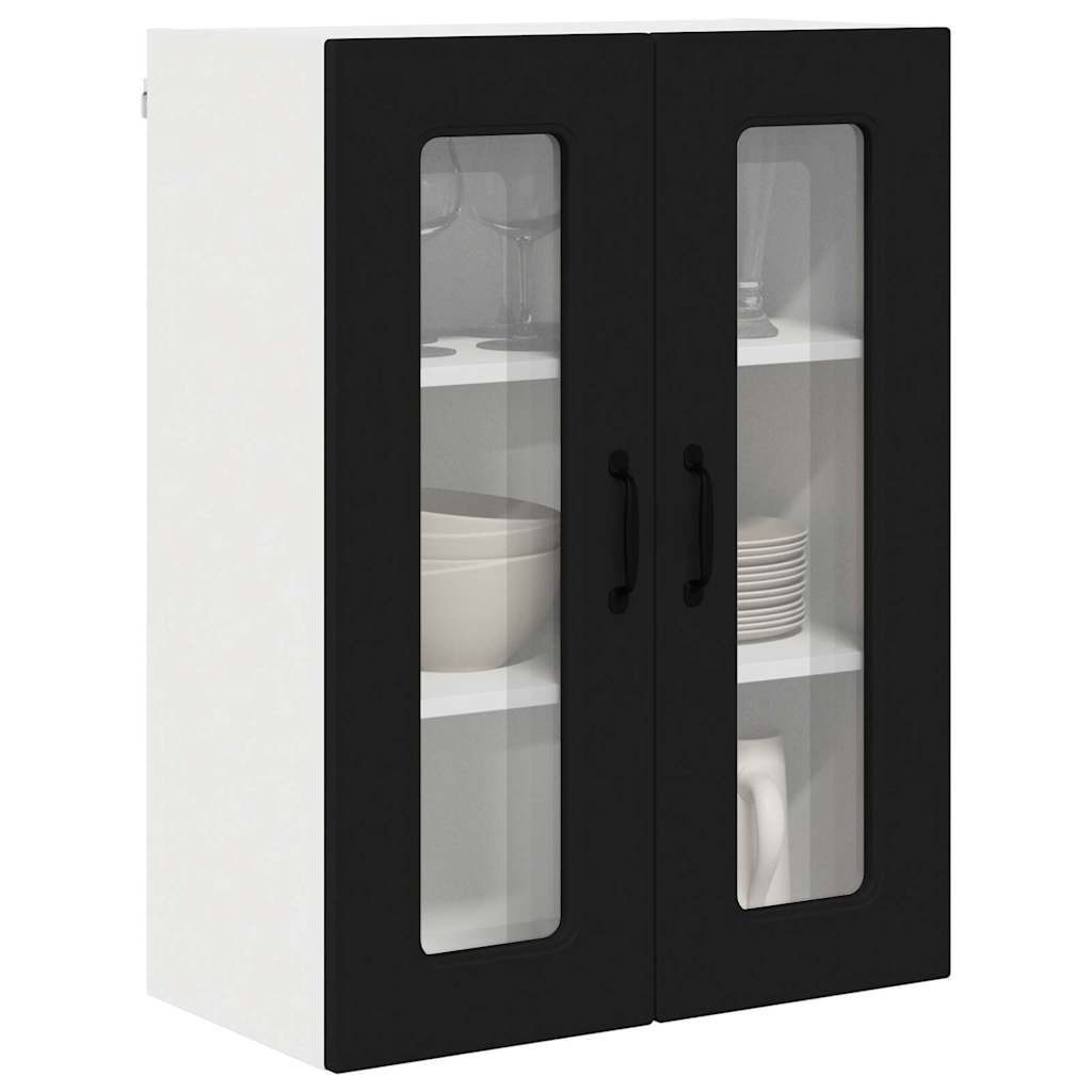 Kitchen Wall Cabinet Black 60 x 31 x 80 cm Engineered Wood