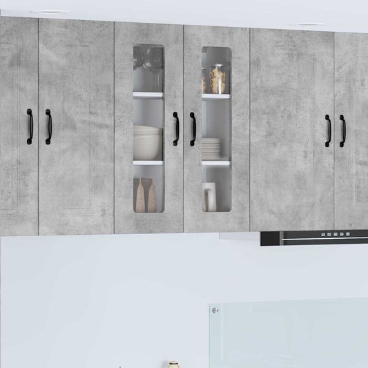 Kitchen Wall Cabinet with Shelf Concrete Grey 60 x 31 x 80 cm