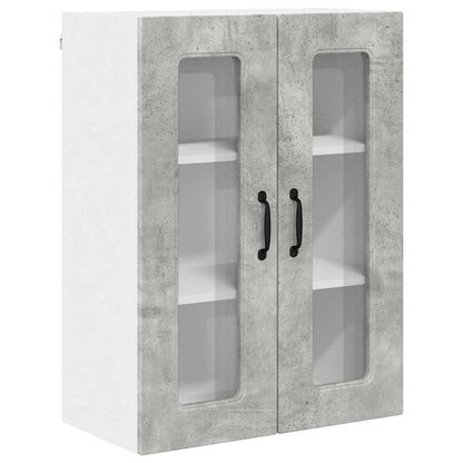 Kitchen Wall Cabinet with Shelf Concrete Grey 60 x 31 x 80 cm