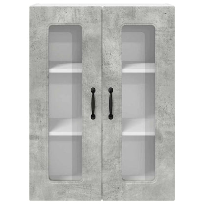 Kitchen Wall Cabinet with Shelf Concrete Grey 60 x 31 x 80 cm