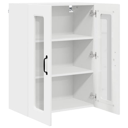 Kitchen Wall Cabinet with Door High Gloss White 60 x 31 x 80 cm