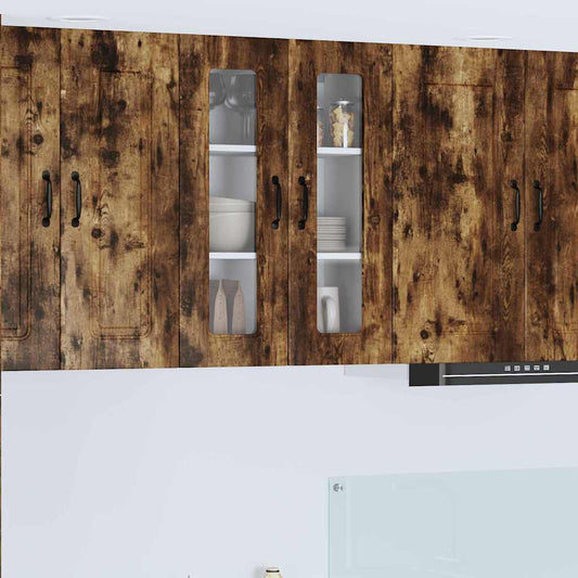 Kitchen Wall Cabinet Smoked Oak 60 x 31 x 80 cm Engineered Wood