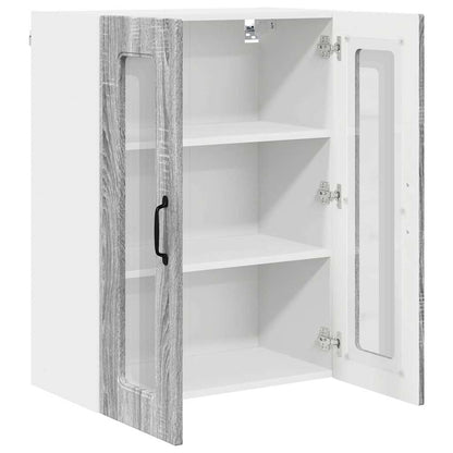 Kitchen Wall Cabinet with Shelf Grey Sonoma 60 x 31 x 80 cm