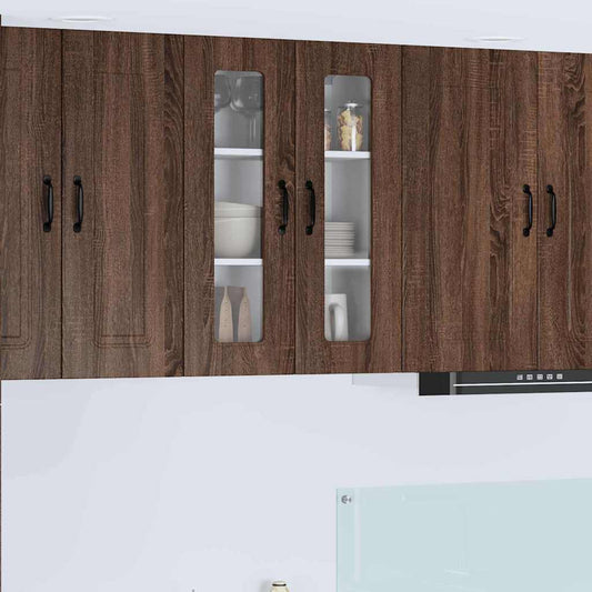 Kitchen Wall Cabinet Brown Oak 60 x 31 x 80 cm Engineered Wood