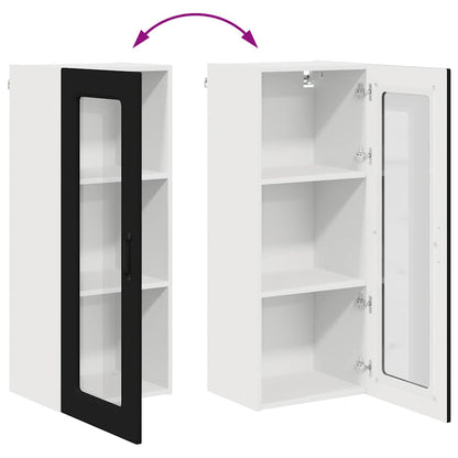 Kitchen Wall Cabinet Black 40 x 31 x 100 cm Engineered Wood