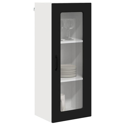 Kitchen Wall Cabinet Black 40 x 31 x 100 cm Engineered Wood
