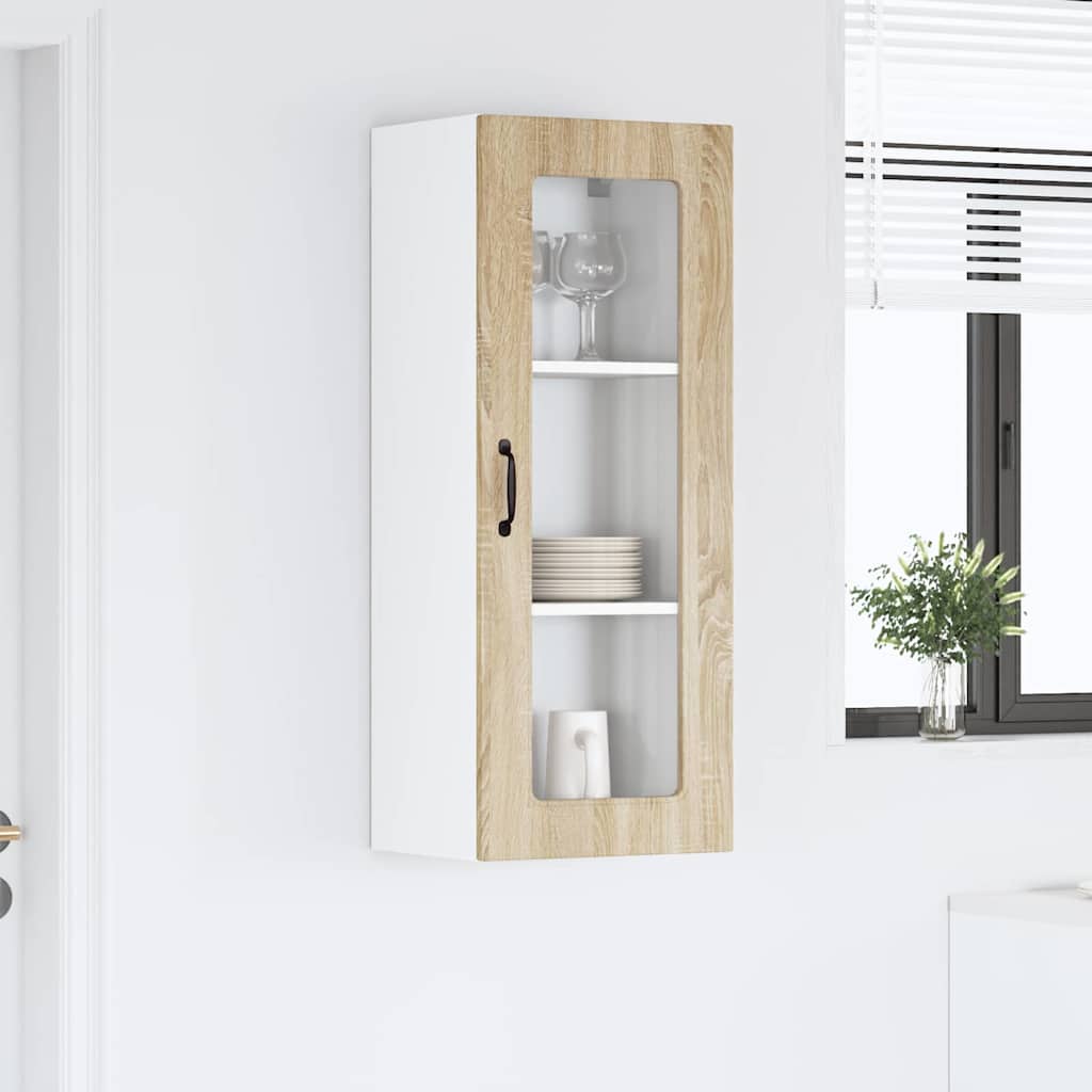 Kitchen Wall Cabinet with Shelf Sonoma Oak 40 x 31 x 100 cm