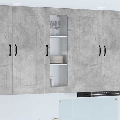 Kitchen Wall Cabinet with Shelf Concrete Grey 40 x 31 x 100 cm