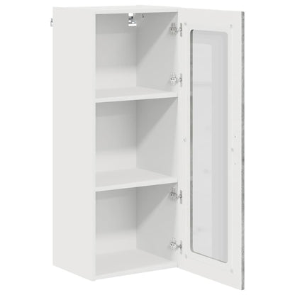 Kitchen Wall Cabinet with Shelf Concrete Grey 40 x 31 x 100 cm