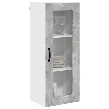 Kitchen Wall Cabinet with Shelf Concrete Grey 40 x 31 x 100 cm